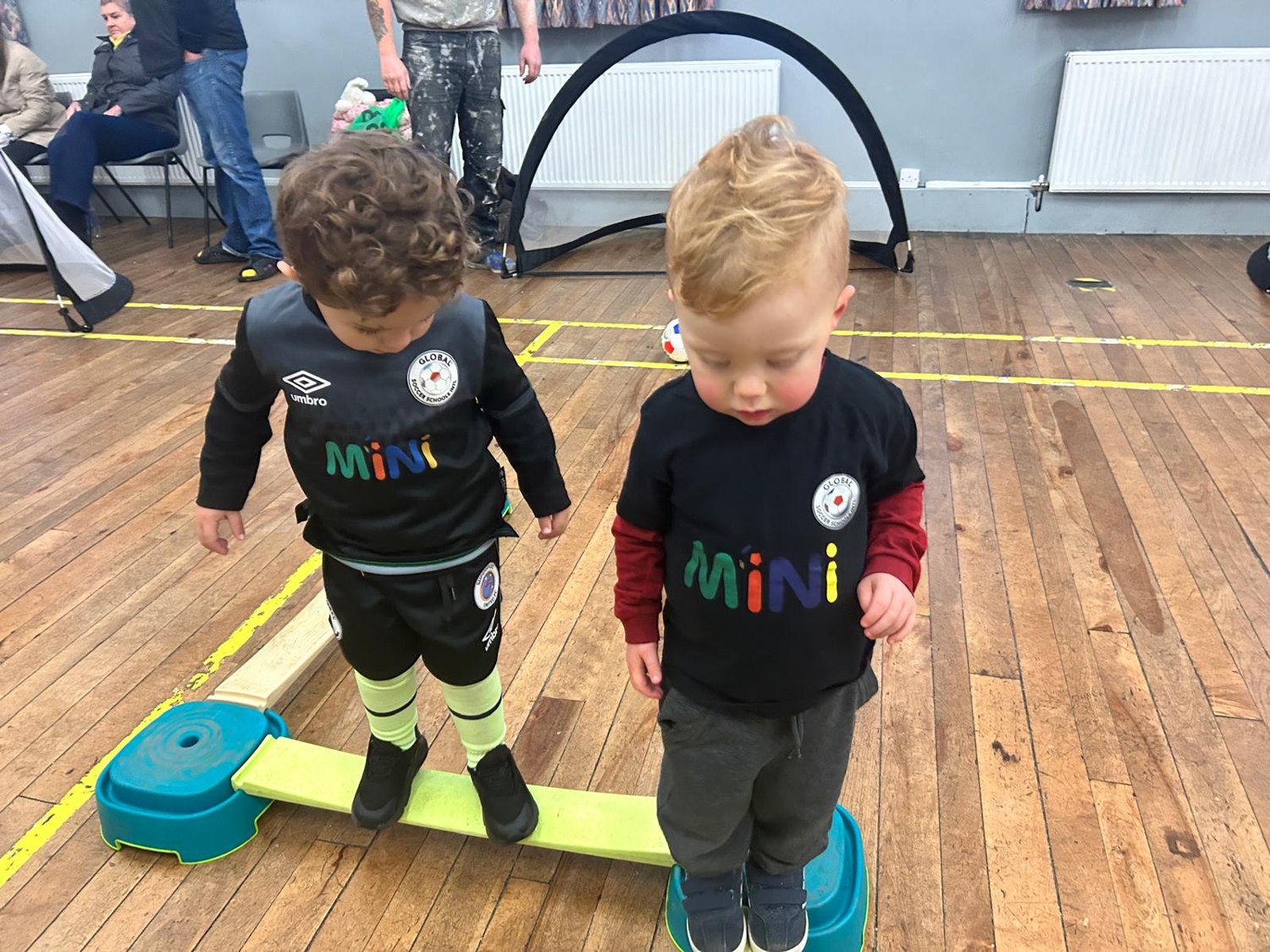 Two Little Dribblers playing together
